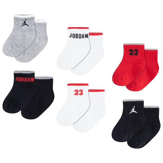 Jordan Βρεφικές κάλτσες Legacy Infant/Toddler Ankle Socks 6 pairs Jordan Βρεφικές κάλτσες Legacy Infant/Toddler Ankle Socks 6 pairs